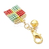 Christmas Gift Handmade Glass Seed Beads Pendant Decoraitons HJEW-MZ00350-04-4