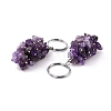 Natural Amethyst Keychain KEYC-C050-01J-RS-2