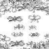 60Pcs 6 Styles Tibetan Style Alloy Connector Charms FIND-CJ0002-21-3