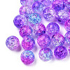 Transparent Crackle Acrylic Beads CACR-N002-10A-2