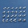 2 Pairs Alloy Stud Earrings for Women EJEW-FS0001-27A-10