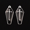 Spray Painted Alloy Pendants PALLOY-K003-12B-2
