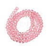 Transparent Baking Paint Glass Beads Strands DGLA-A034-T6mm-D08-2