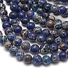 Natural Imperial Jasper Beads Strands G-I122-8mm-16-2