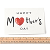 4Pcs 4 Styles Kraft Paper Greeting Cards AJEW-FS0001-29-5