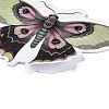 50Pcs Moth PVC Self Adhesive Cartoon Stickers X-STIC-B001-19-5