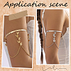 2Pcs 2 Colors Iron and Brass Upper Arm Bangles BJEW-CY0001-11A-5