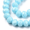 Electroplate Glass Beads Strands EGLA-A034-P8mm-A25-3