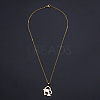 201 Stainless Steel Pendants Necklaces NJEW-S105-JN671-45-2-2