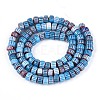 Handmade Millefiori Glass Beads Strands LAMP-T021-27A-04-2