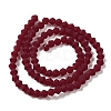 Imitate Austrian Crystal Frosted Glass Beads Strands EGLA-A039-T6mm-MD27-3