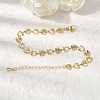 Brass Link Bracelest for Women BJEW-K298-05G-1