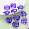 Transparent Acrylic Pendants TACR-T024-03B-936-6