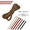 SUPERFINDINGS 7 Strands 7 Colors Braided PU Leather Cords WL-FH0001-01-2