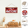 Wood Hanging Wall Decorations HJEW-WH0046-016-3