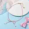 Glass Seed Pendant Necklaces for Women NJEW-MZ00031-05-2