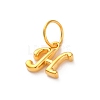925 Sterling Silver Letter Charms with Jump Rings LS-STER-R008-01G-H-2