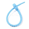 Flower Shape Silicone Cable Zip Ties AJEW-C034-01J-3