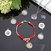 200Pcs DIY Half Round Pendant Making Kits DIY-AR0001-38AS-4