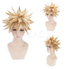 Short Blonde Wavy Cosplay Party Wigs OHAR-I015-03-3