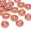 Golden Plated Alloy Enamel Charms ENAM-S118-08Z-4