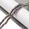 Electroplate Transparent Glass Beads Strands EGLA-A034-T4mm-UA-2