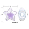 195Pcs 3 Colors Transparent Acrylic Beads TACR-FS0001-06-3