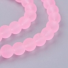 Baking Paint Transparent Glass Bead Strands GLAA-S031-8mm-20-3