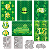 Saint Patrick's Day Carbon Steel Cutting Dies Stencils DIY-WH0309-1641-1