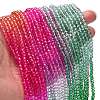 Transparent Painted Glass Beads Strands DGLA-A034-T3mm-A03-2