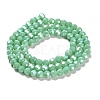 Electroplate Opaque Glass Beads Strands EGLA-A035-P6mm-A14-2