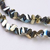 Electroplate Glass Beads Strands EGLA-J145-4mm-FP03-3