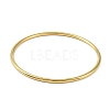 Ion Plating(IP) 304 Stainless Steel Round Ring Bangles for Women Men BJEW-F461-01H-G-2