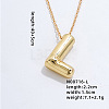 Stainless Steel Party Balloon Letter Pendant Cable Chain Necklaces for Women YF1942-12-1