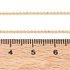 1MM Brass Ball Chain Necklaces for Women NJEW-Q351-01G-5
