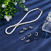 8Pcs Rack Plating Brass Micro Pave Clear Cubic Zirconia Twister Clasps ZIRC-WR0001-04P-4