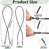 2Pcs 2 Styles Cowhide Neck Strap for Eyeglasses AJEW-CL0004-76A-2