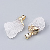 Natural Quartz Crystal Pendants G-T104-24E-2