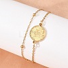 304 Stainless Steel Multi-strand Bracelets SA-CBA7739-02G-1