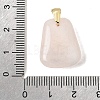 Natural Rose Quartz Pendants G-C282-03E-3