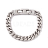 304 Stainless Steel Chunky Curb Chains Bracelet for Men Women BJEW-E107-11P-02-1