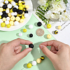 100Pcs Silicone Beads SIL-PA0001-39B-3