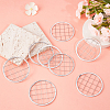 BENECREAT 24Pcs 304 Stainless Steel Mesh Lids for Water Planting Glass Vase AJEW-BC0002-18-4
