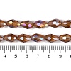 Transparent Electroplate Glass Beads Strands EGLA-N013-T6mm-B16-4