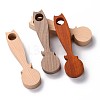 4 Colors Unfinished Wood Blank Spoon DIY-E026-03-2