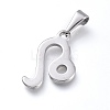 Non-Tarnish 304 Stainless Steel Pendants LS-STAS-L210-06D-P-01-2