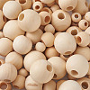Kissitty Unfinished Natural Wood Beads WOOD-KS0001-10-3