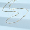 2MM Brass Round Ball Cable Chain Necklaces MAK-L045-01G-3
