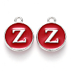 Platinum Plated Alloy Enamel Charms LS-X-ENAM-S118-03Z-P-1