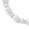Round ABS Plastic Imitation Pearl Beads Bracelets BJEW-JB12838-2